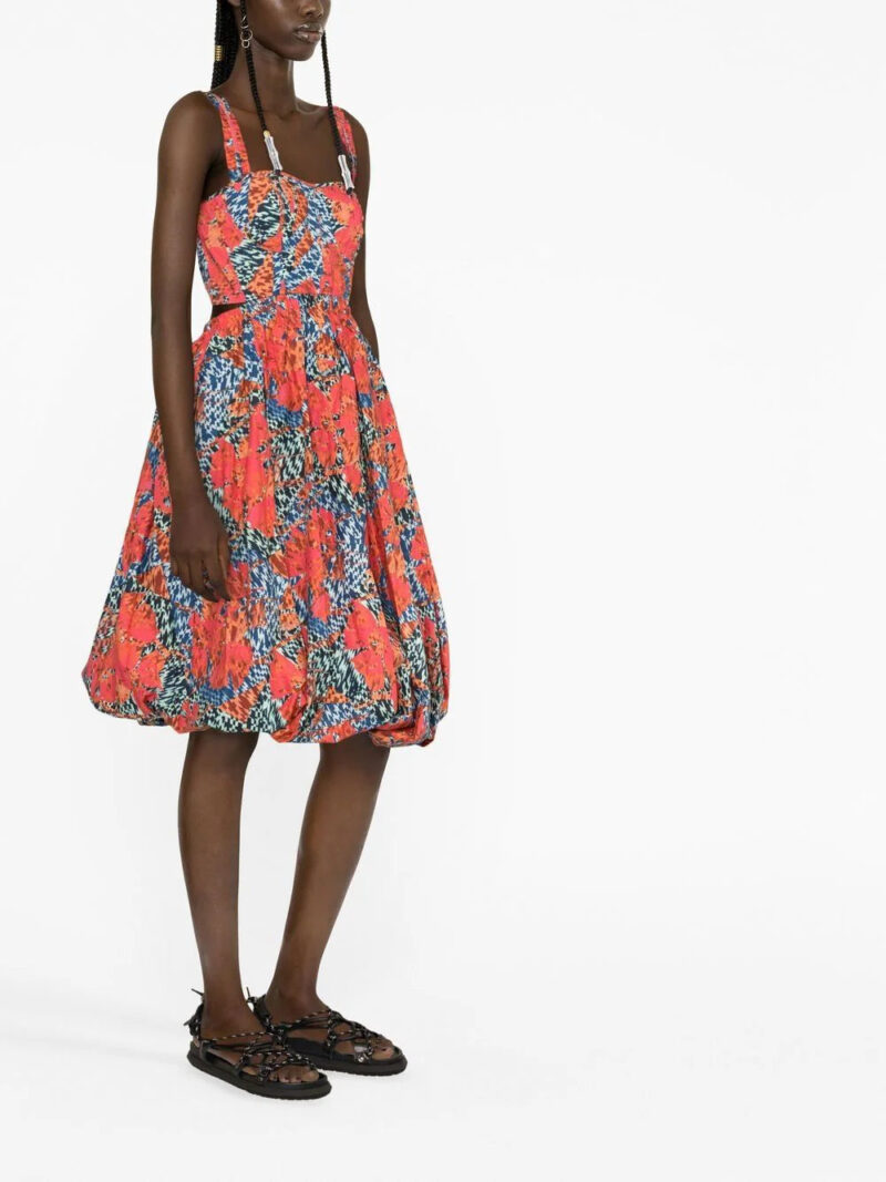 Ulla Johnson  graphic-print sweetheart neck dress