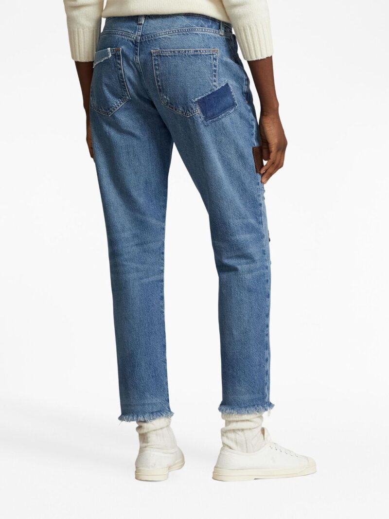 Polo Ralph Lauren  patchwork-design cropped jeans