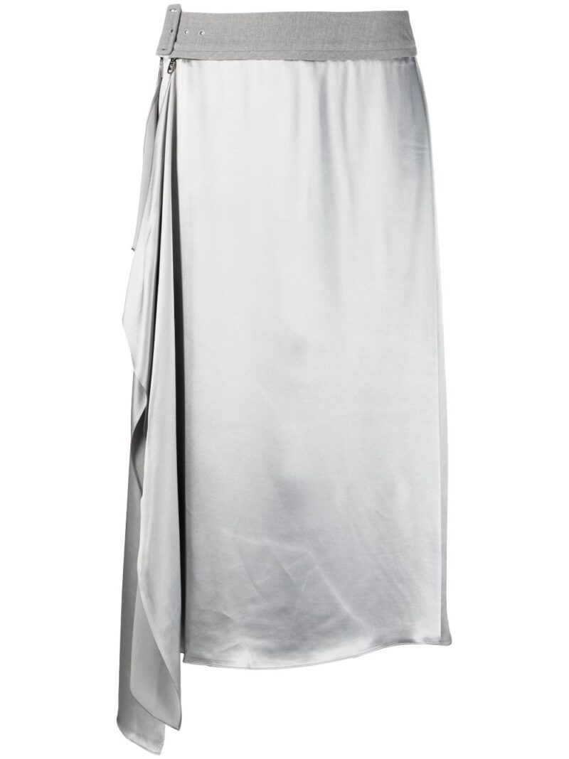 FENDI  satin-finish midi skirt