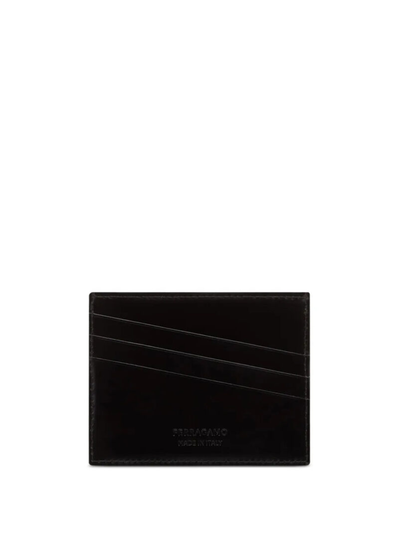 Ferragamo logo-embossed leather cardholder