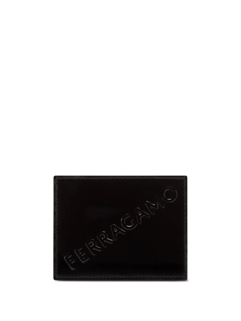 Ferragamo  logo-embossed leather cardholder