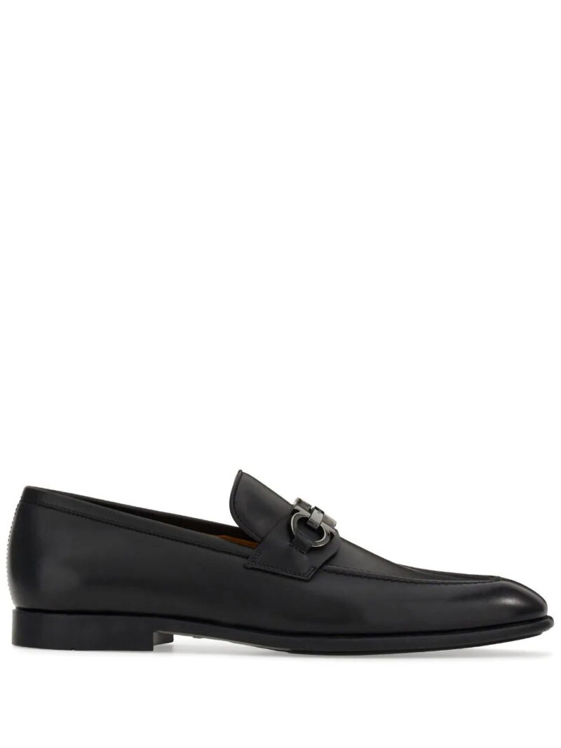 Ferragamo  Gancini-buckle penny-slot loafers