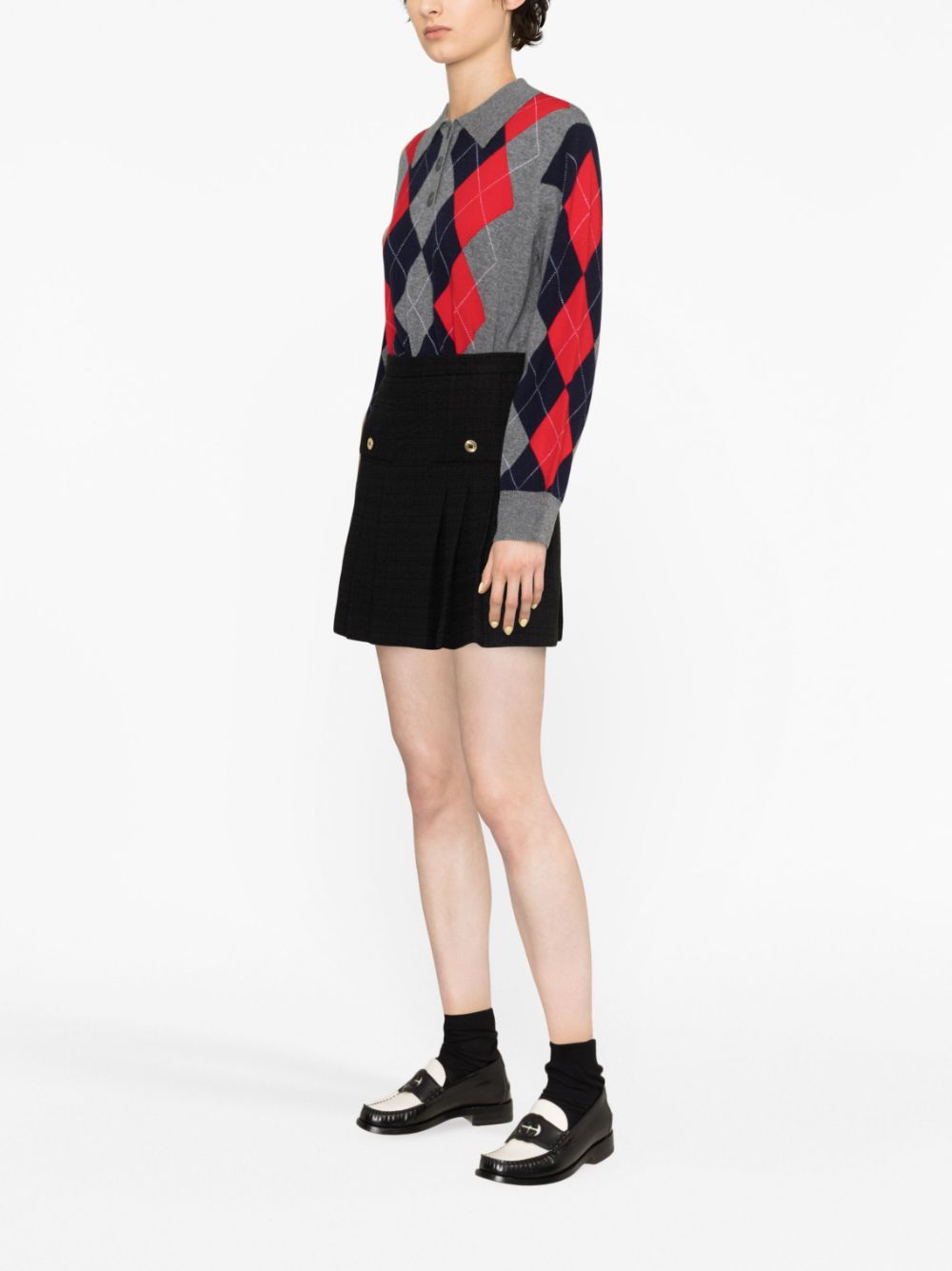 SANDRO high-waisted pleated miniskirt - Image 3