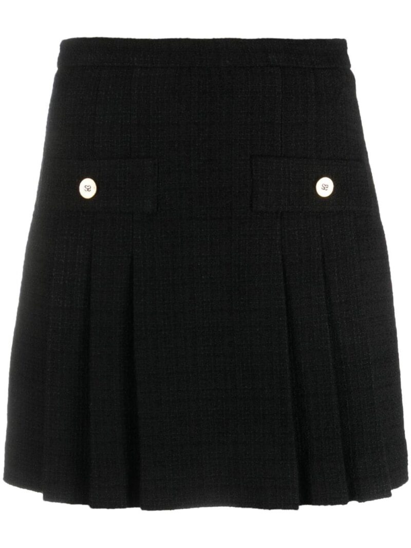 SANDRO  high-waisted pleated miniskirt