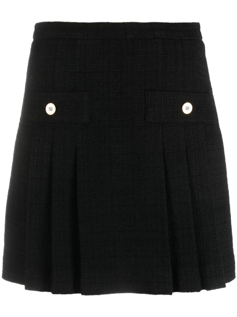 SANDRO  high-waisted pleated miniskirt