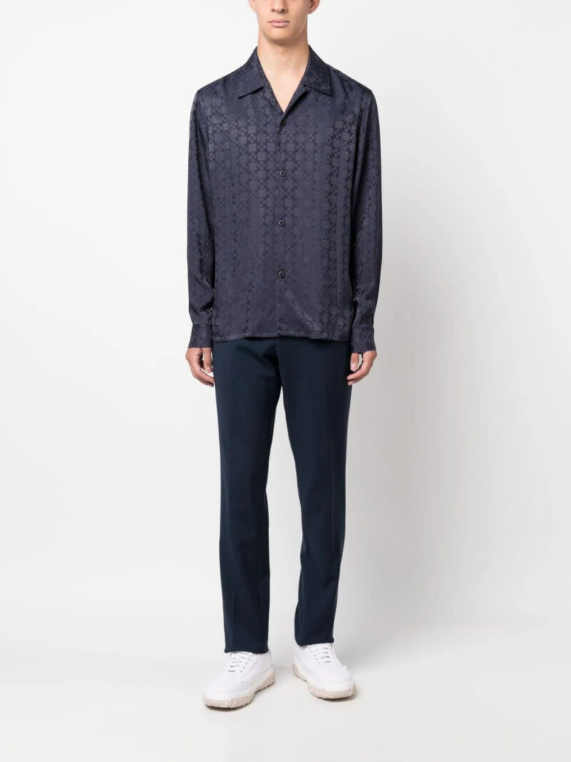 SANDRO  patterned jacquard shirt