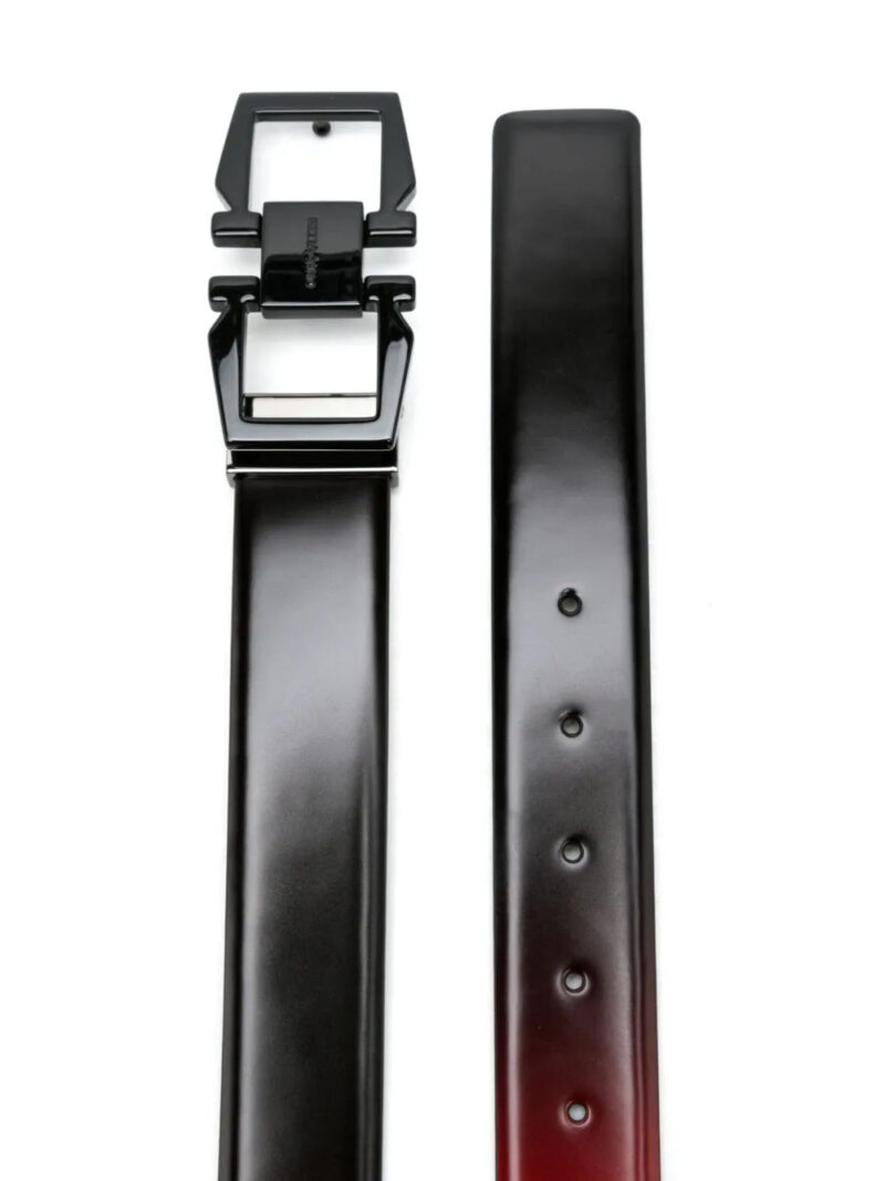 Ferragamo logo-plaque leather belt