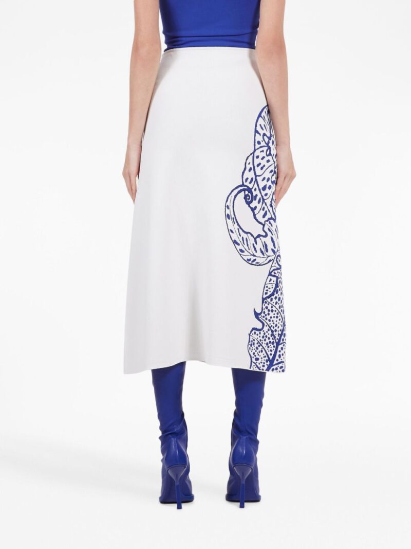 Ferragamo  graphic-print jacquard flared skirt