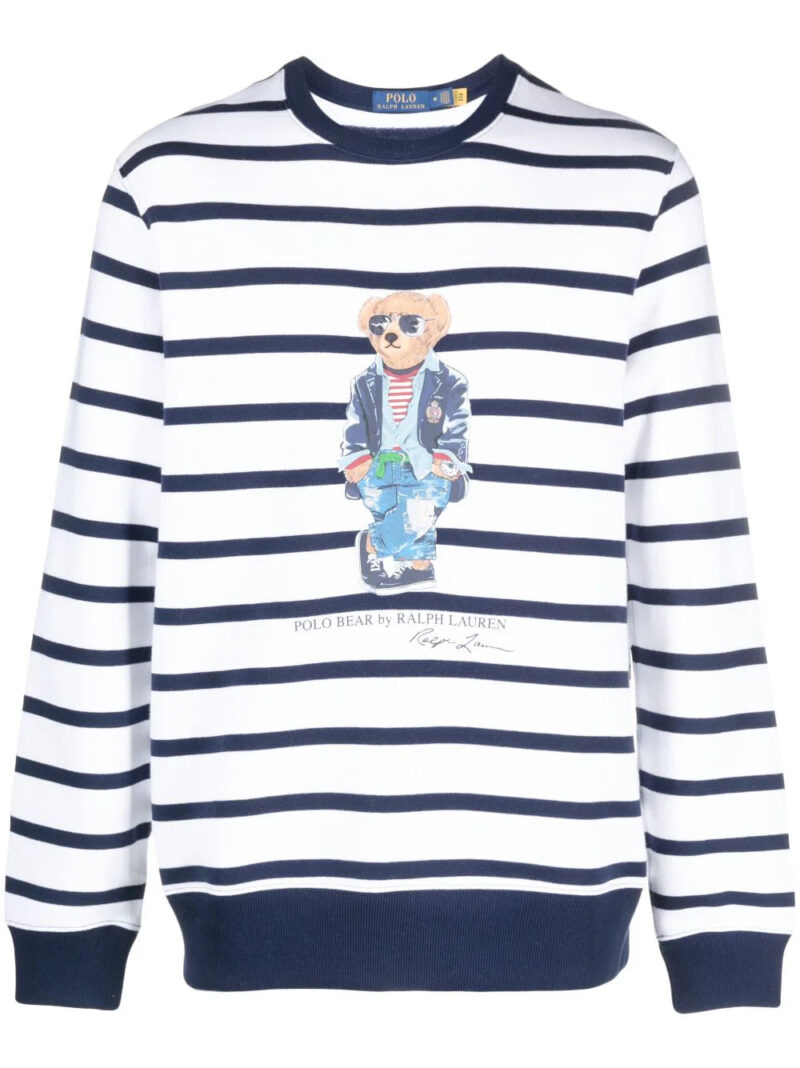Polo Ralph Lauren  Polo-bear striped sweatshirt