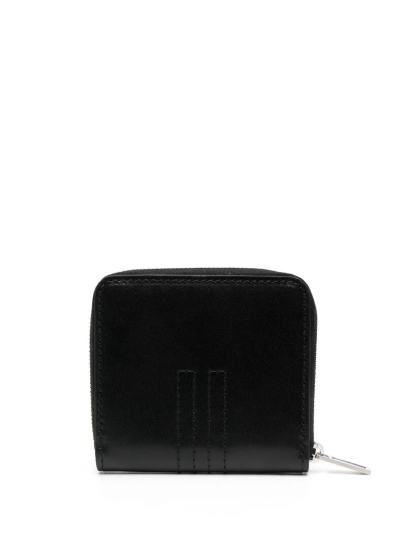 Rick Owens  logo-stitch leather wallet