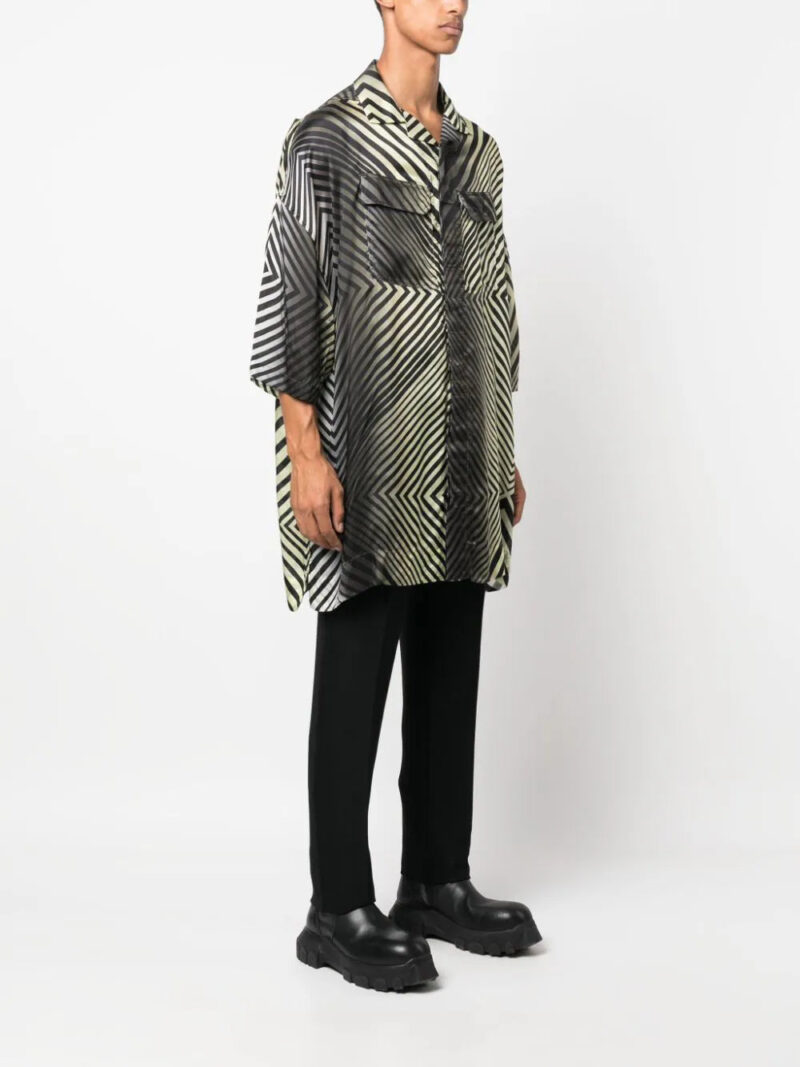 Rick Owens  Magnum Tommy geometric-pattern shirt