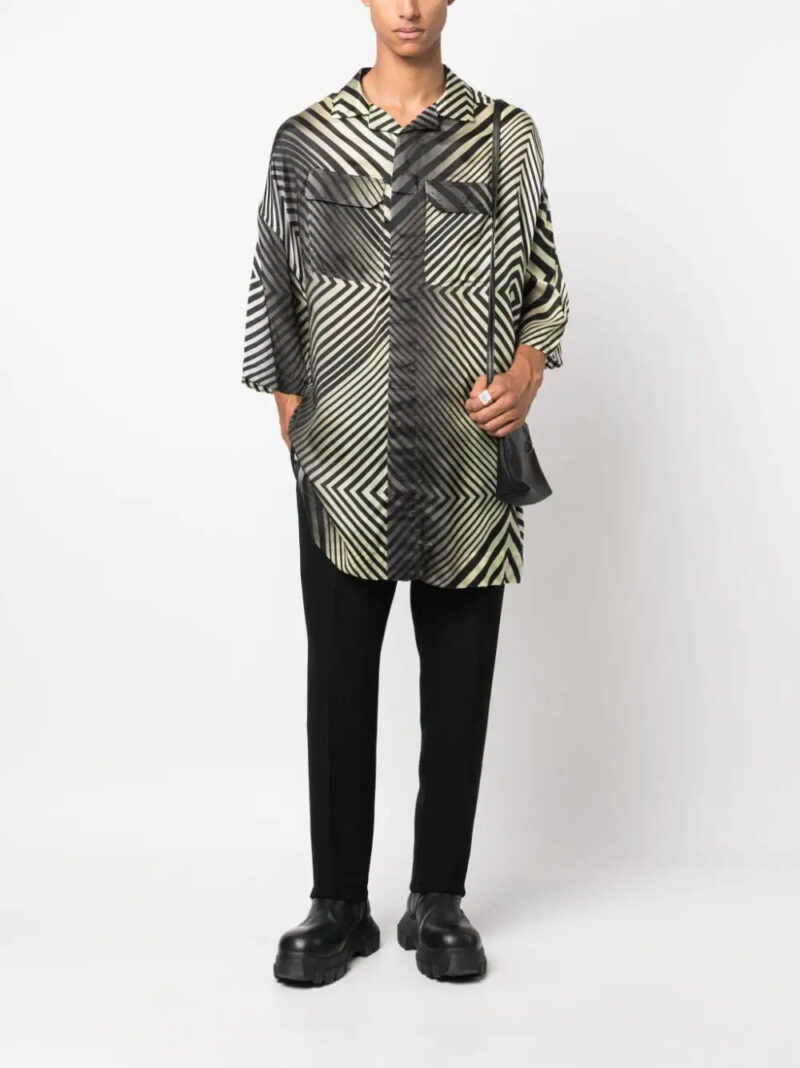 Rick Owens  Magnum Tommy geometric-pattern shirt