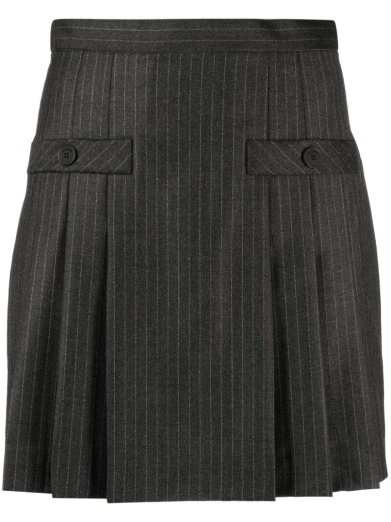 SANDRO  pinstripe pleated skirt