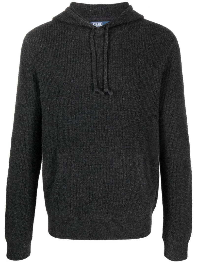 Polo Ralph Lauren  ribbed-knit cashmere hoodie