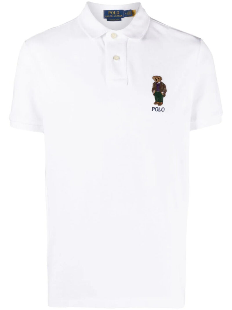 Polo Ralph Lauren  polo-bear embroidered polo shirt