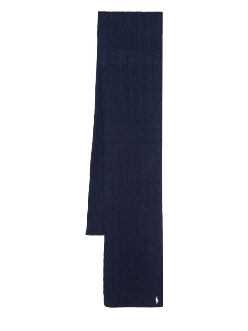 Polo Ralph Lauren  Polo Pony knitted cotton scarf