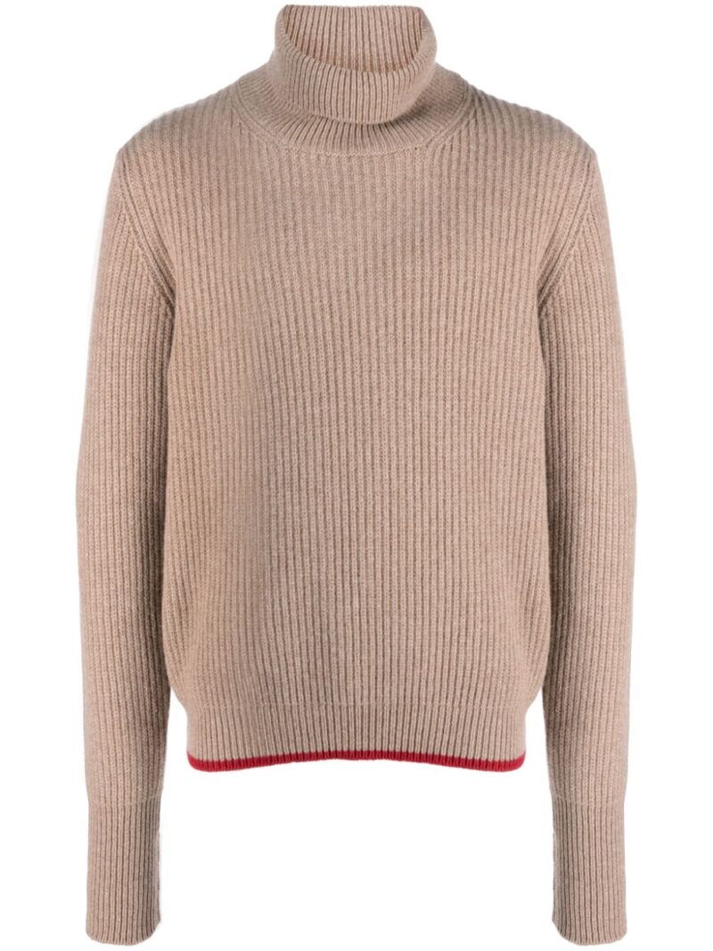 Fay  roll-neck ribbed jumper