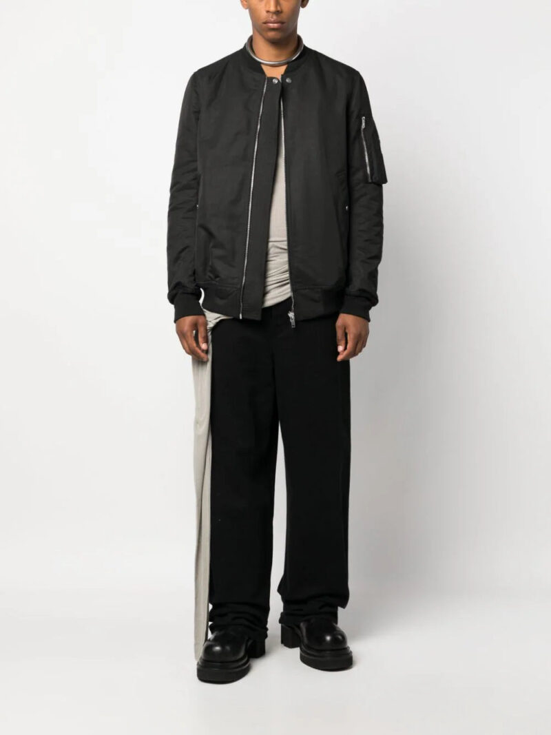 Rick Owens  baseball-collar wool bomber jacket