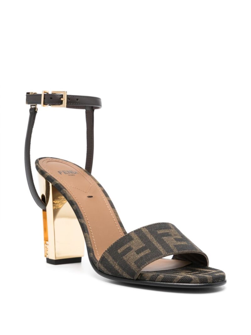 FENDI  Zucca monogram heeled sandals