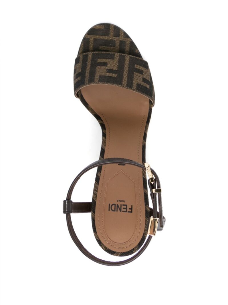 FENDI  Zucca monogram heeled sandals