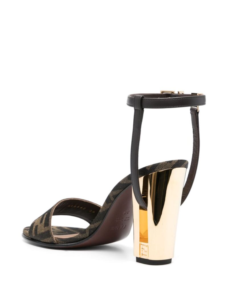 FENDI  Zucca monogram heeled sandals