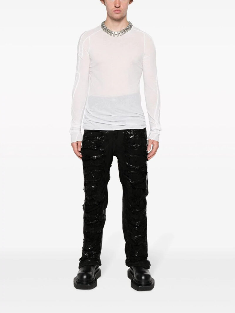 Rick Owens DRKSHDW Geth distressed straight-leg jeans