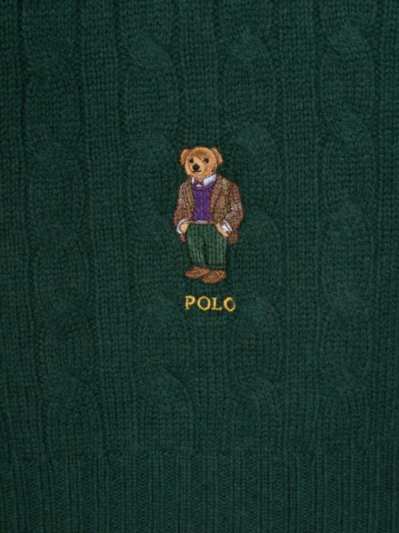 Polo Ralph Lauren Polo Bear cable-knit scarf
