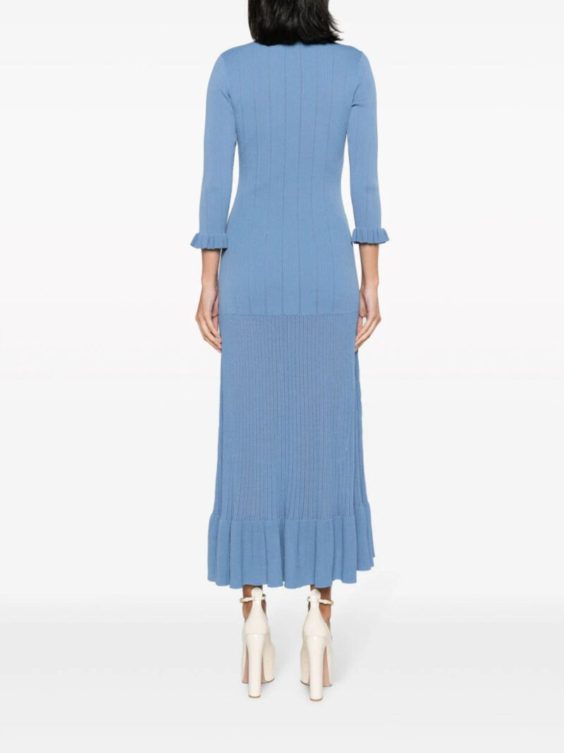 SANDRO  ribbed knit midi dress
