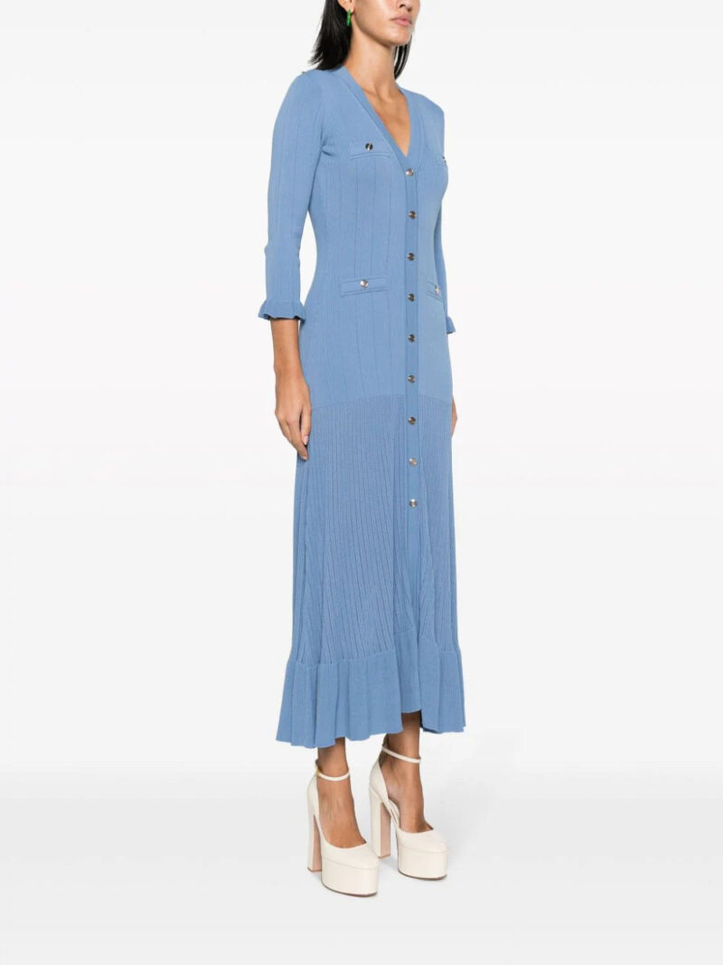 SANDRO  ribbed knit midi dress