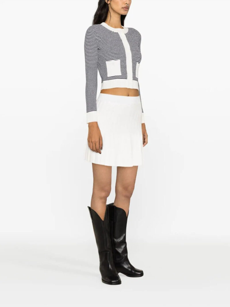 SANDRO  pleated crepe miniskirt