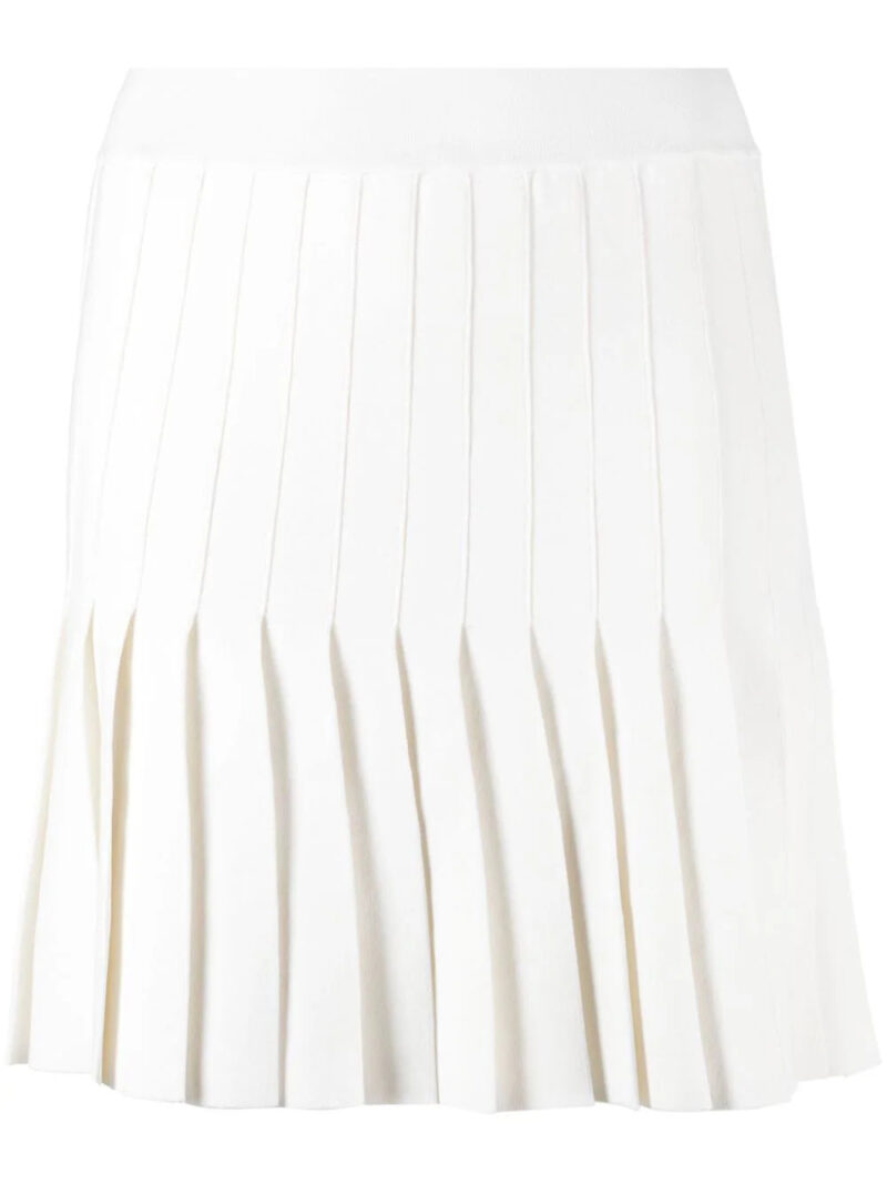 SANDRO  pleated crepe miniskirt