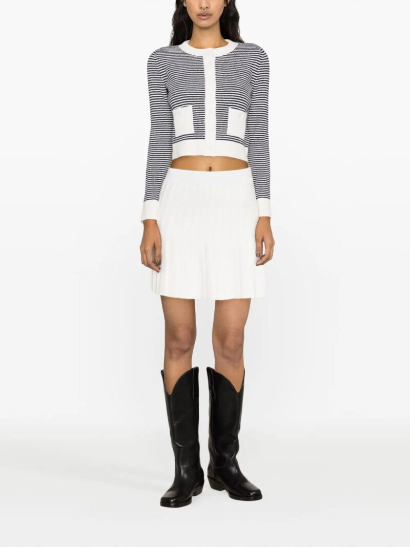 SANDRO  pleated crepe miniskirt