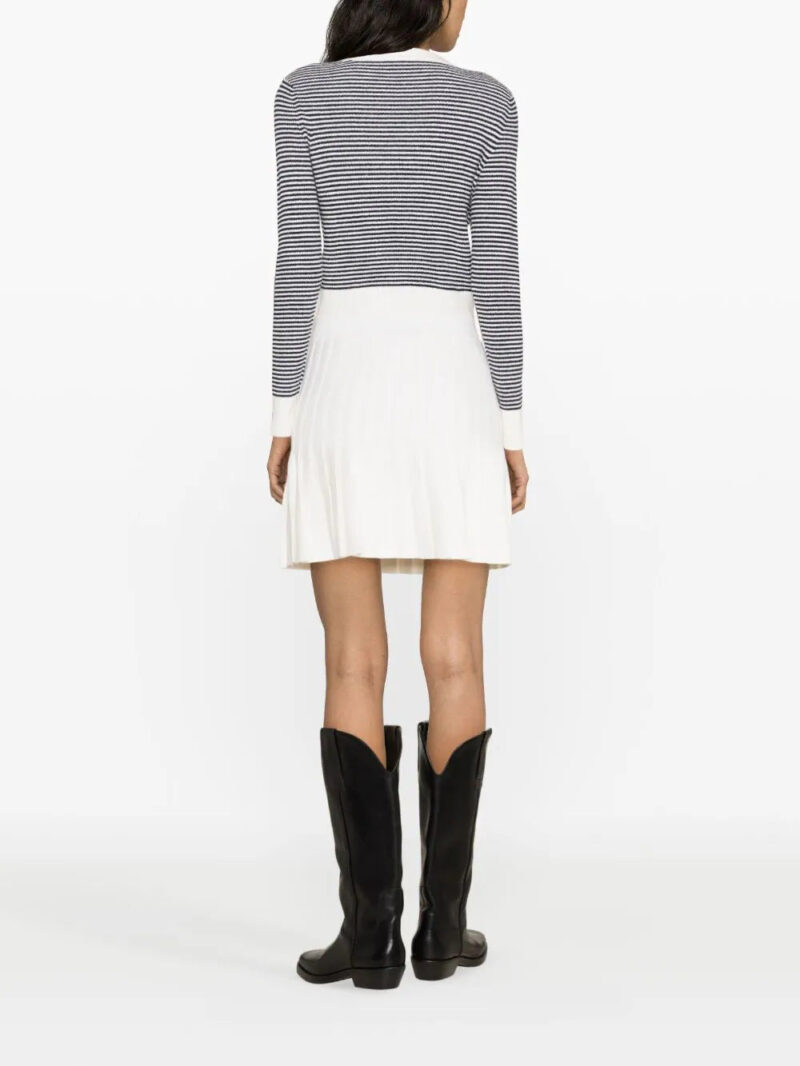 SANDRO  pleated crepe miniskirt