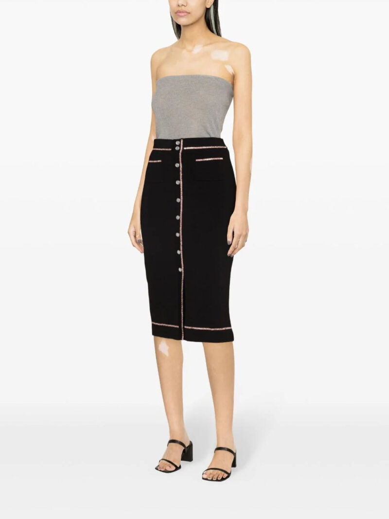 SANDRO  rhinestone-embellished pencil skirt