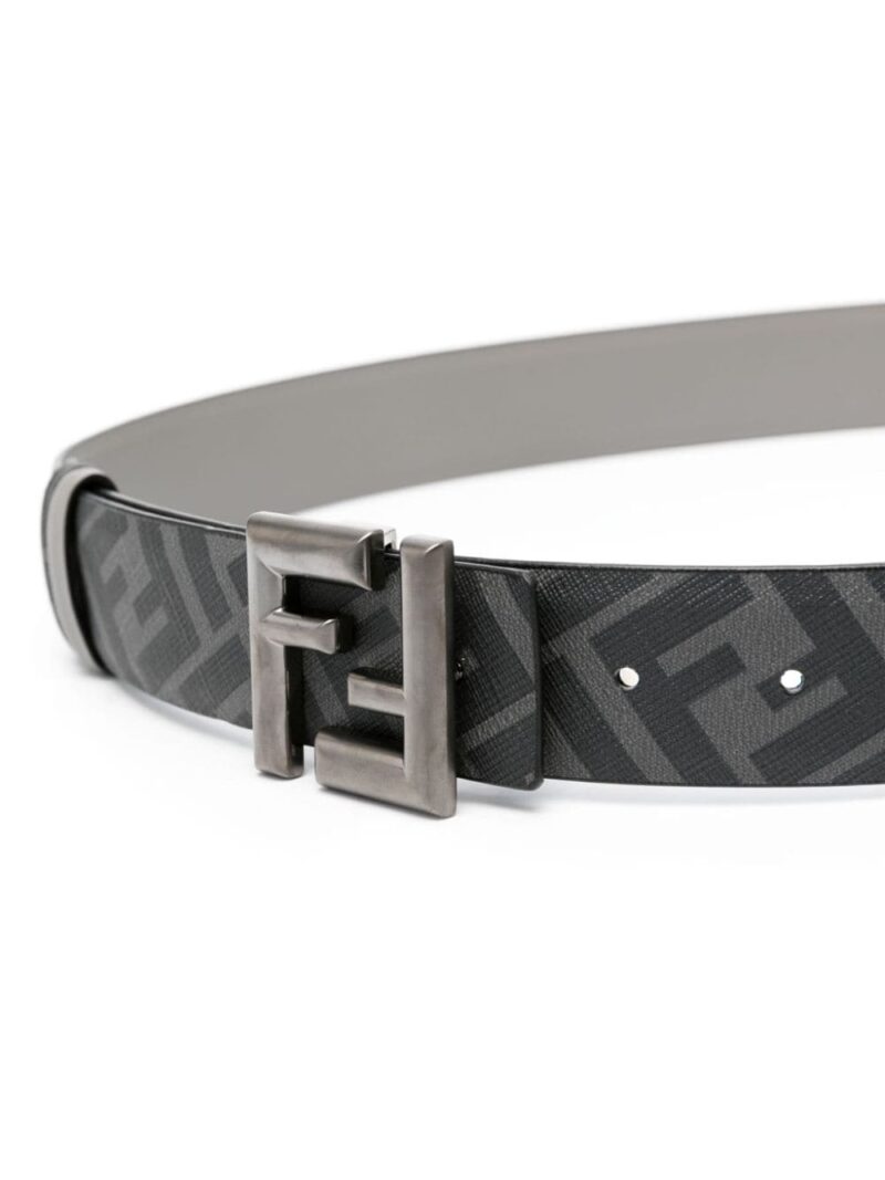 FENDI FF logo-buckle leather belt
