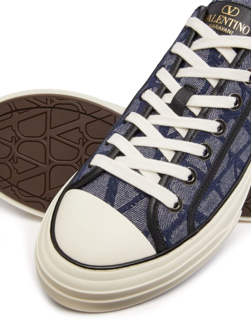 Valentino Garavani Toile Iconographe Totaloop denim-effect sneakers