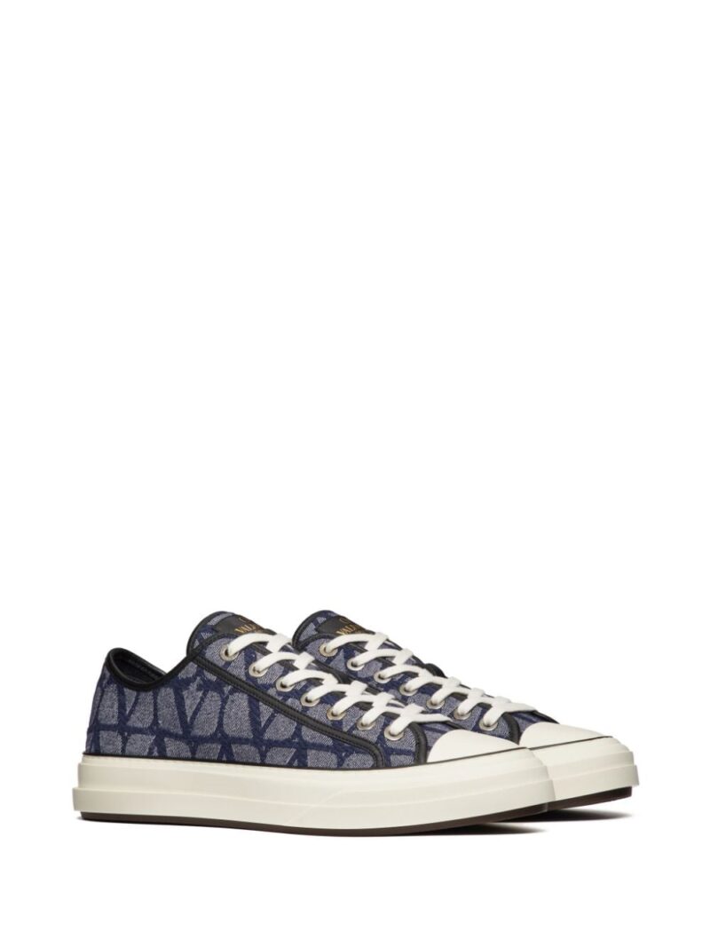 Valentino Garavani Toile Iconographe Totaloop denim-effect sneakers