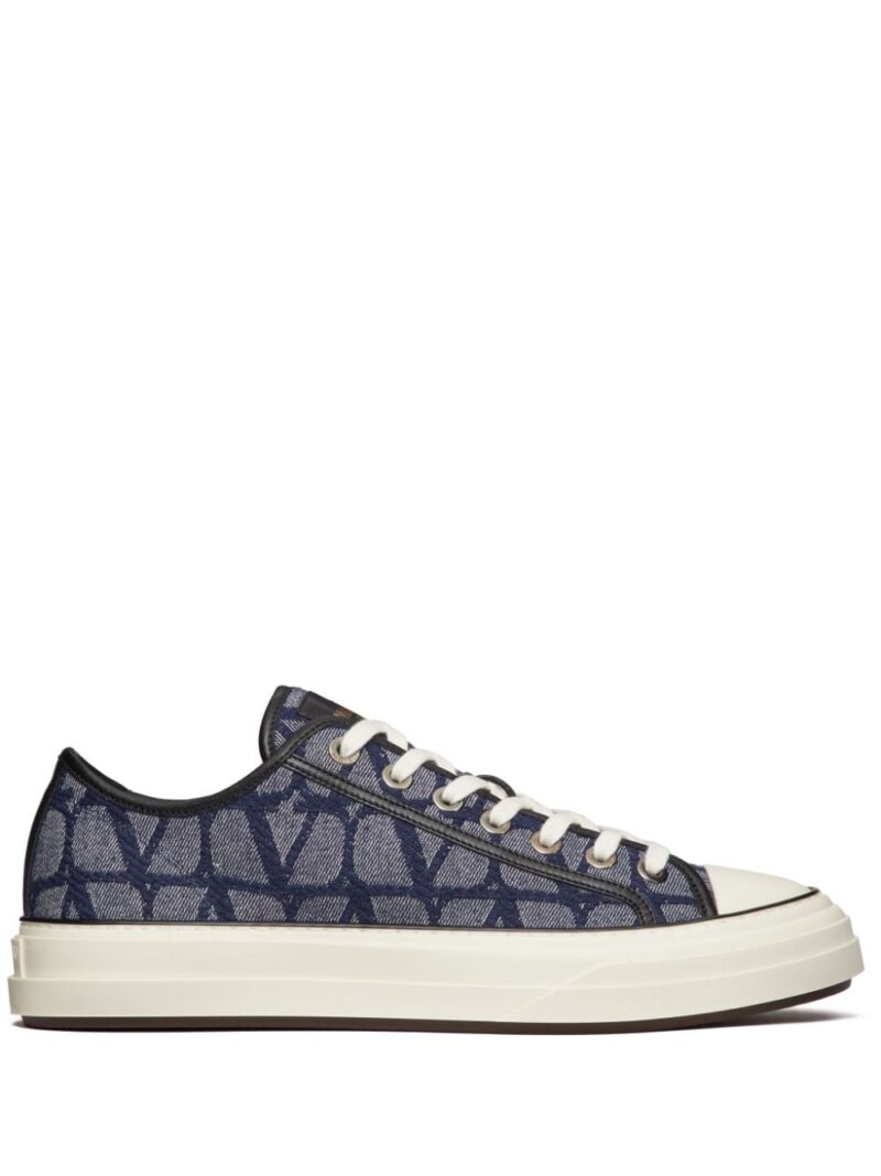 Valentino Garavani Toile Iconographe Totaloop denim-effect sneakers