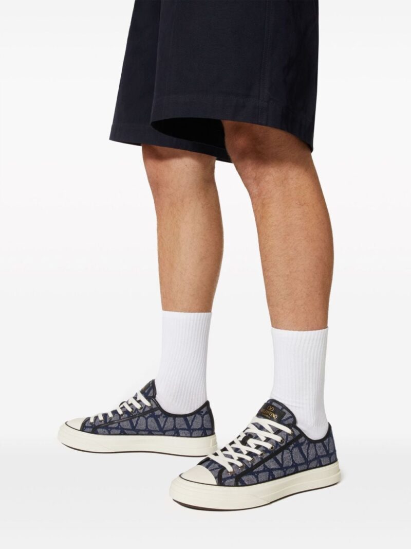 Valentino Garavani Toile Iconographe Totaloop denim-effect sneakers