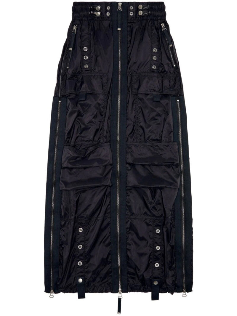SANDRO  rhinestone-embellished denim skirt