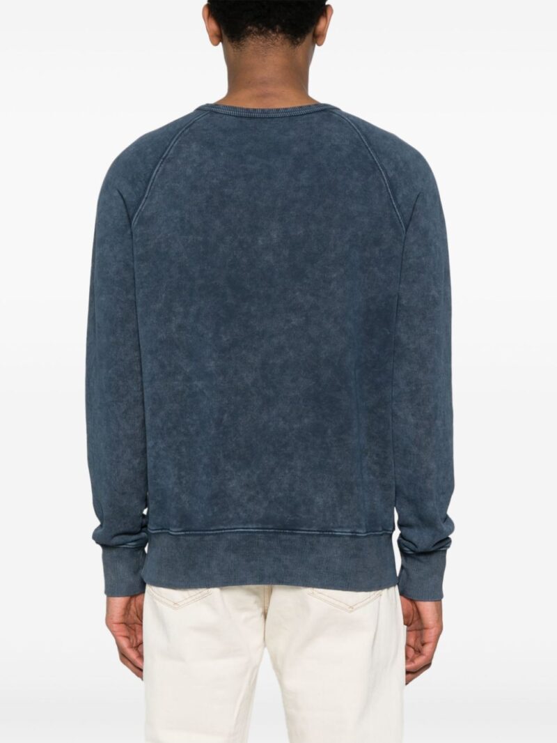 Fay logo-appliqué cotton sweatshirt