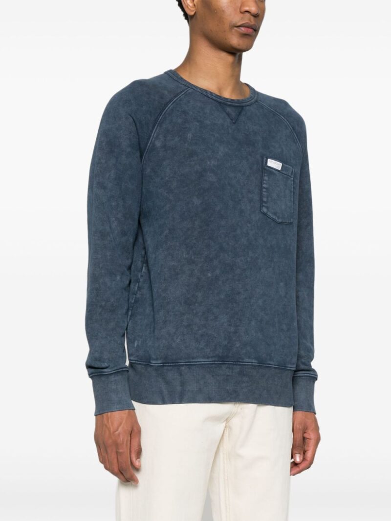 Fay logo-appliqué cotton sweatshirt
