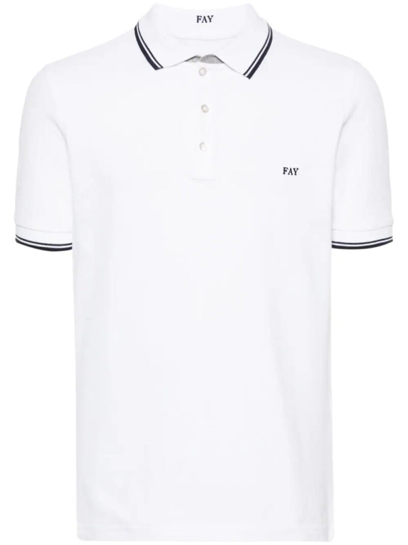 Fay  embroidered-logo polo shirt