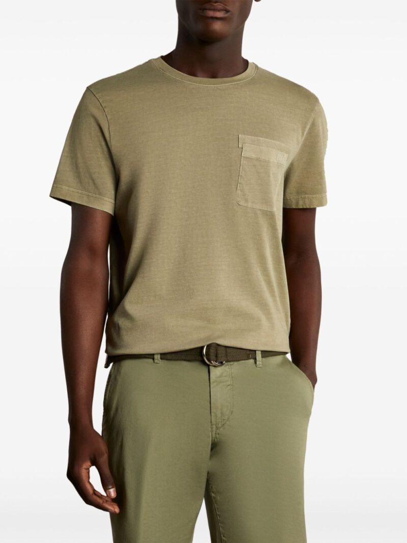 Fay  logo-embroidered cotton T-shirt