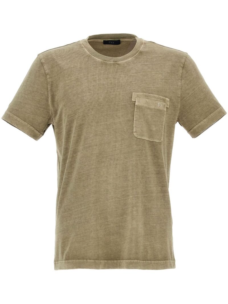 Fay  logo-embroidered cotton T-shirt