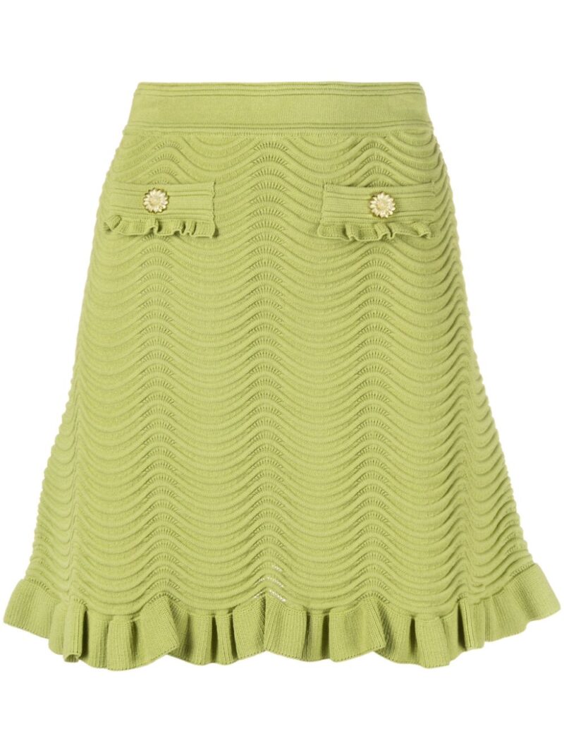 SANDRO  crochet-knit miniskirt