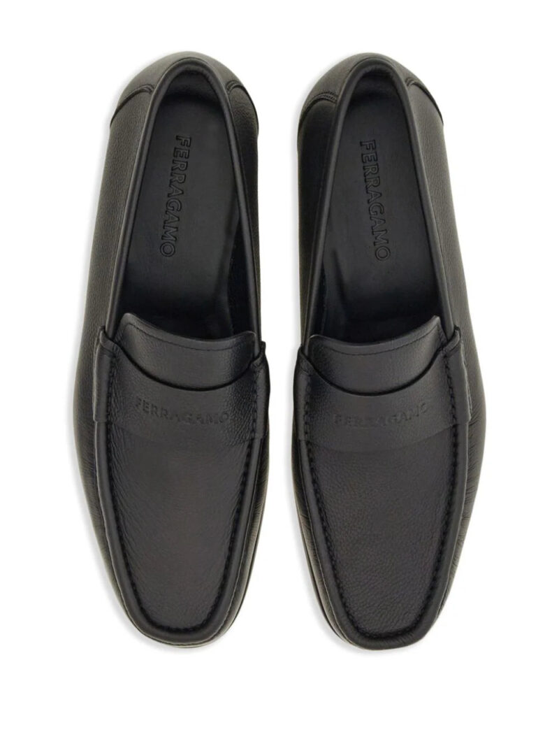 Ferragamo logo-debossed leather loafers