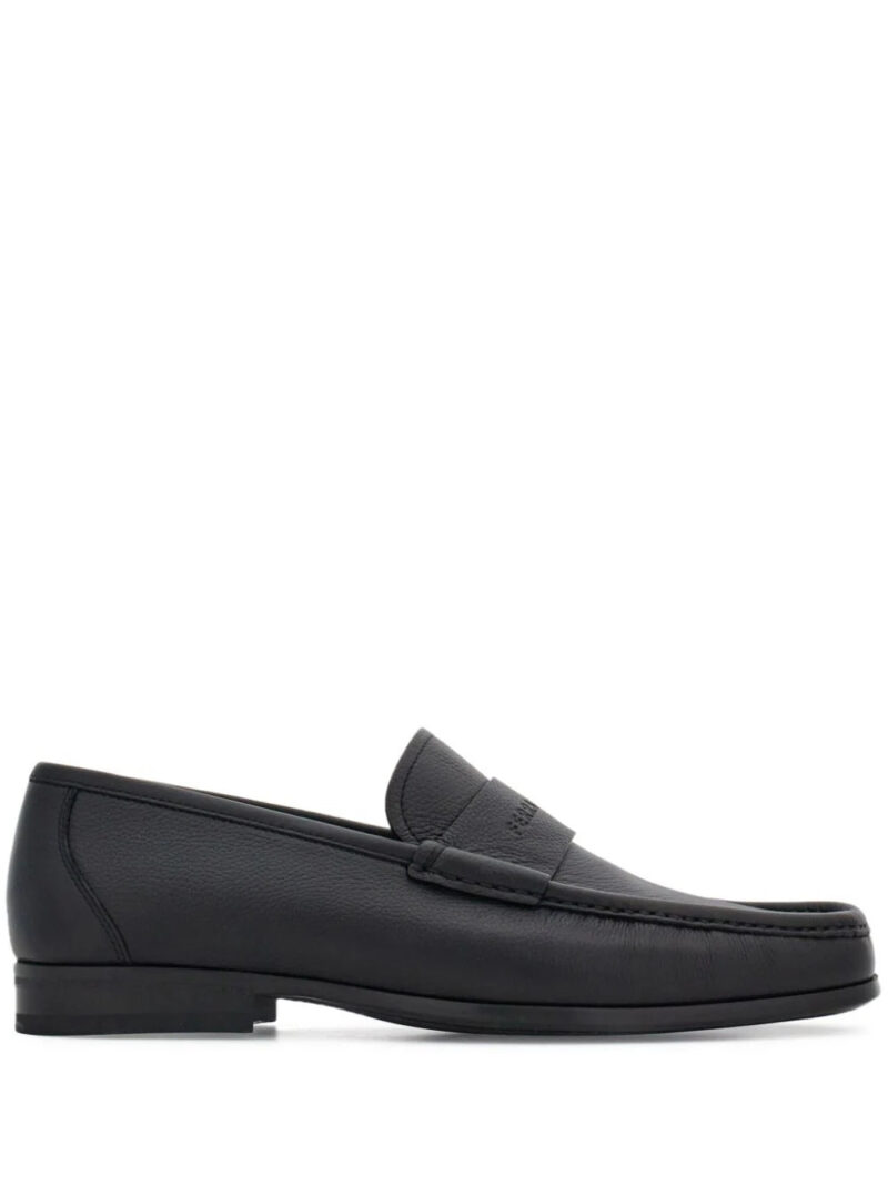 Ferragamo  logo-debossed leather loafers