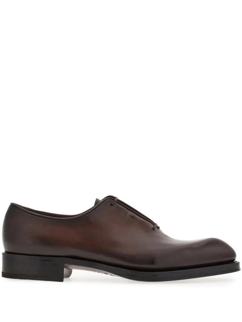 Ferragamo  almond-toe leather oxford shoes