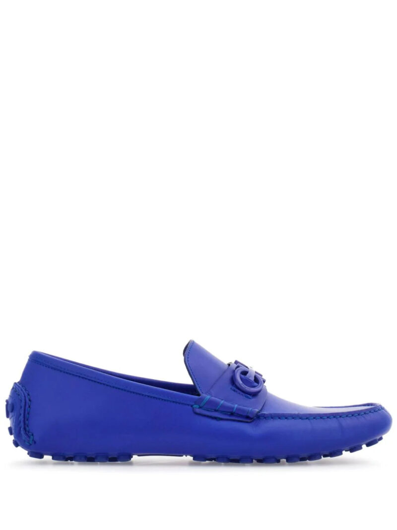 Ferragamo  Driver Gancini-plaque leather loafers